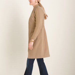 Chico's Plush Knit Sweater Sleeve Jacket